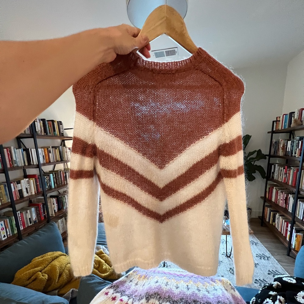 Sezane Joy Chevron Sweater NWOT - Picture 5 of 5
